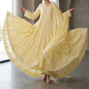 Elegant Thread Embroidered Lawn Maxi